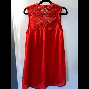 Blu Pepper Orange Red Something Magical Dress NWT